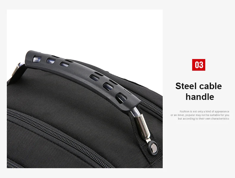 Wasserdichte 20-Zoll-Laptop-Rucksäcke USB-Lade Schultasche Diebstahlsicherer Herren-Rucksack Reiserucksack Männlicher Mochila Hohe Kapazität