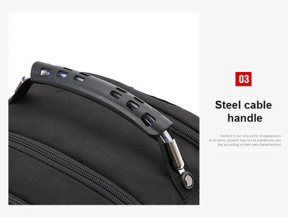 Wasserdichte 20-Zoll-Laptop-Rucksäcke USB-Lade Schultasche Diebstahlsicherer Herren-Rucksack Reiserucksack Männlicher Mochila Hohe Kapazität