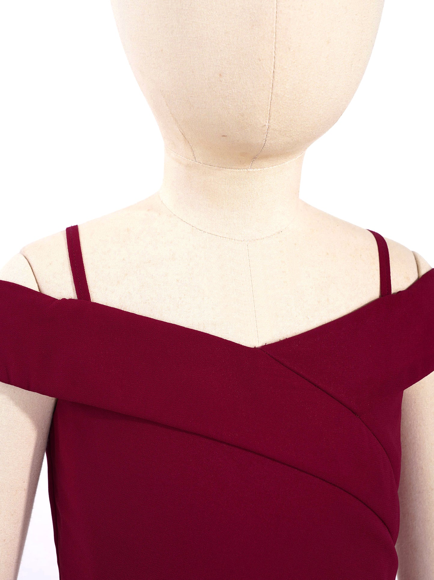 Elegantes Chiffon-Partykleid für Mädchen, schulterfrei, verstellbarer Spaghettiträger, bodenlanges Maxikleid für Hochzeit, Geburtstag, Abend.