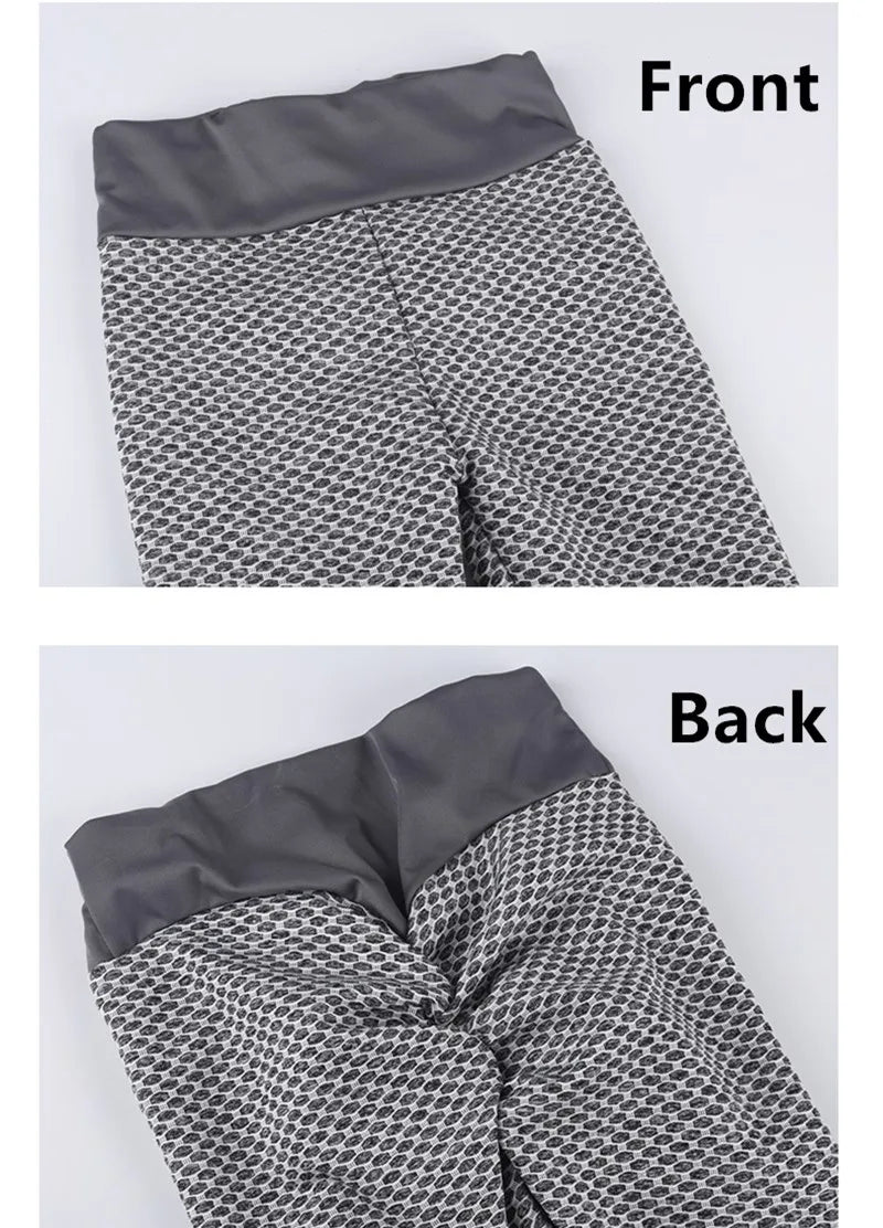 Hohe Taille Dot Yoga Hosen Patchwork Fitness Leggings Frauen Workout Push-Up-Leggings Activewear Knöchel Länge Feminina Jeggings.