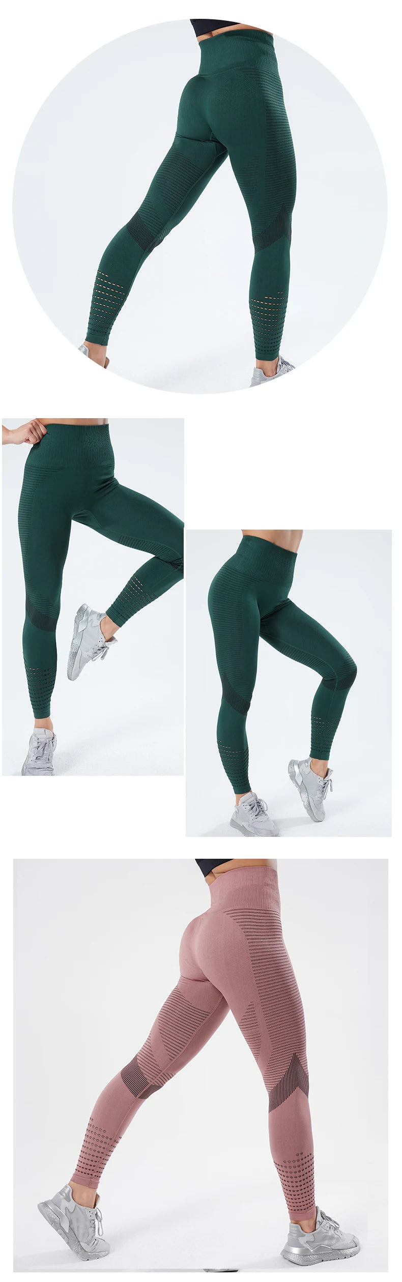 Frauen Fitness Leggings Hohe Taille Nahtlose Leggings Sportswear Atmungsaktive Weibliche Workout Legging.