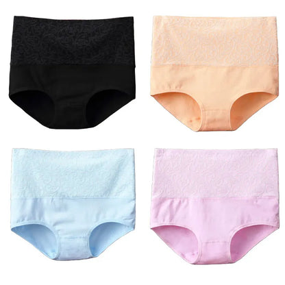 Underwear for Women Cotton High Waist Panties Tummy Control Briefs Ladies Panty Full Coverage Female Lingerie Stretch Underpants.