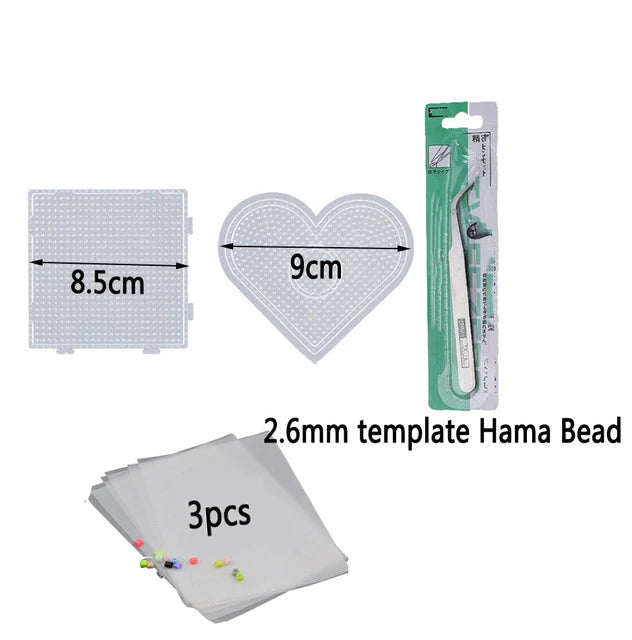 72 colors 24 colors 2.6mm Perler Fuse beads Iron beads Kit Hama beads 3D Puzzle DIY Toy Kids Creative Handmade Craft Toy Gift.