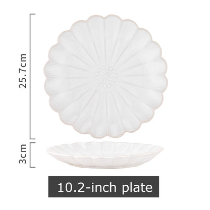 1pc Japanese Dinnerware Ceramic White Blue Dinner Plate Serving Dishes Rice Ramekin Sauce Bowl Microwave Safe