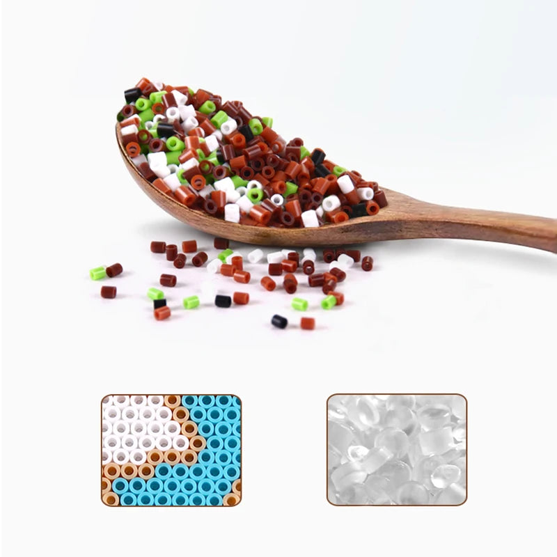 72 colors 24 colors 2.6mm Perler Fuse beads Iron beads Kit Hama beads 3D Puzzle DIY Toy Kids Creative Handmade Craft Toy Gift.