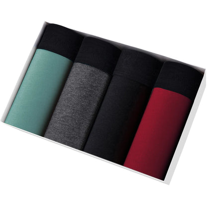 4 stücke Boxer Shorts Schlüpfer der Männer Homme Unterhose Boxershorts Unterwäsche für Mann Baumwolle Männliche Paar Sexy Set Calecon Lot weiche Box
