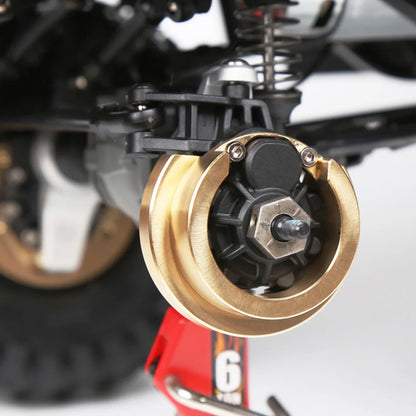 INJORA Heavy Brass Counterweight Portal Drive Housing Bumper Holder Axle Mount for RC Crawler TRX4 TRX-4 TRX6 Upgrade Parts