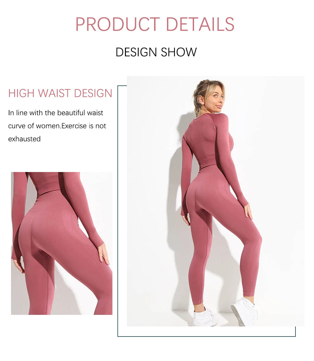 2022 Seamless Yoga Set Workout Clothes for Women Sport Set Outfit Fitness Clothing Gym Clothes Women Set Leggings Sportswear.