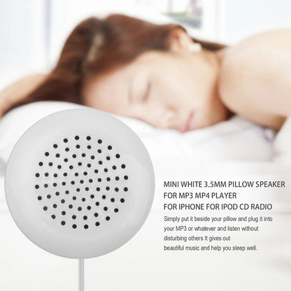 Kebidu Mini Speaker White 3.5mm Portable Speakers Aux Loudspeaker Smartphone Player Handsfree for Phone Touch CD Sleeping Use.