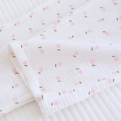 Fdfklak Spring Fall Full Sleeve Homewear Loose 2Pcs Pajama Set 100% Gauze Cotton Casual Print Sleeping Shirt Home Wear Clothes