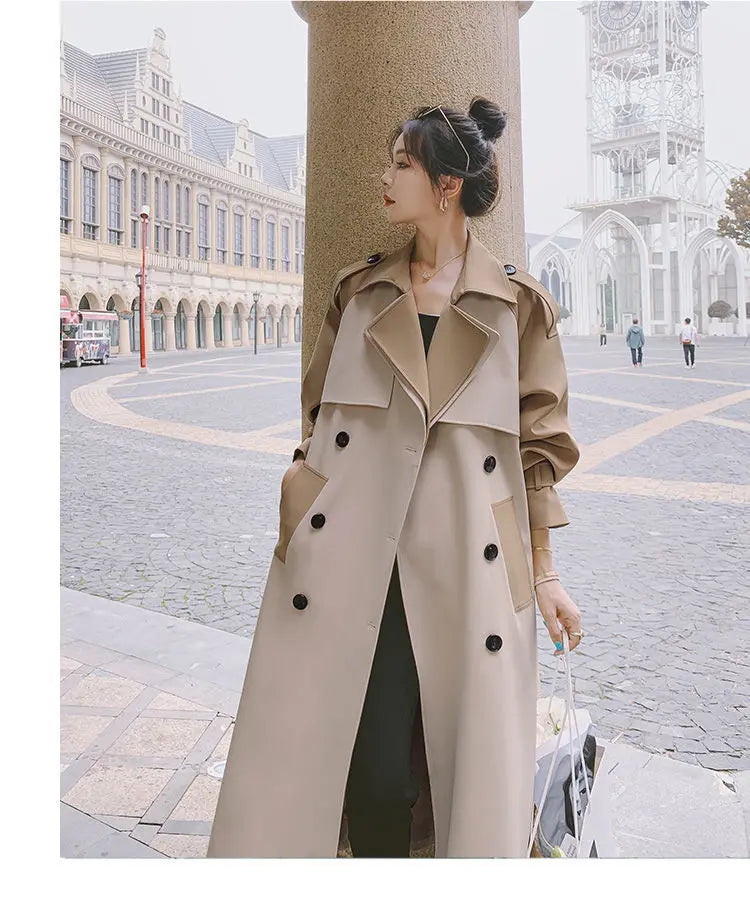 Graben Frauen S-3XL Design Patchwork Kleidung Outwear Alle-spiel Stilvolle Beliebte Neueste Weibliche Herbst Ins Mode Femme Einfache Gemütliche