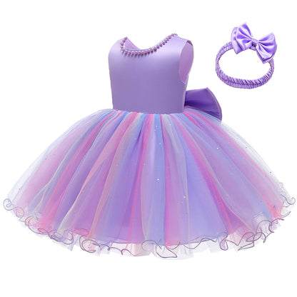 Neues elegantes Kleid für Mädchen Baby 1. Geburtstag Partykleid Säuglingskleid Mädchen Weihnachten Hochzeit Prinzessin Kleid Kind Festliches Kleid.