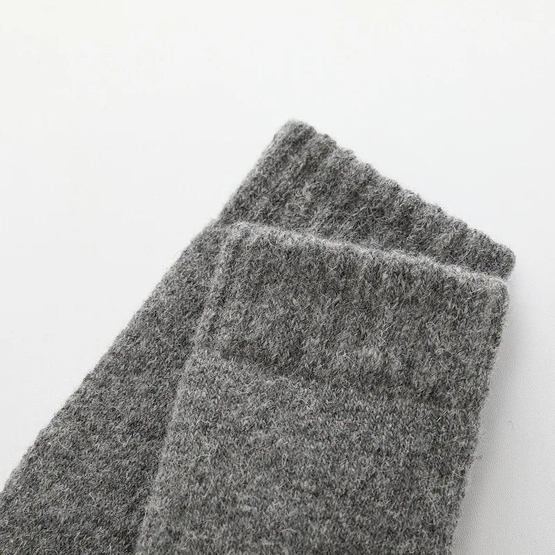Super Thicker Solid Socks Merino Wool Rabbit Socks Snow calceta hombre skarpety meskie Warm Funny Happy Winter Male Men Socks.
