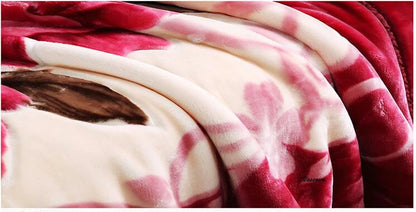 VESCOVO Queen Size Flannel Fleece Throw Blanket Soft Cashmere Blanket King Size Warm Quilt Bedspread 220*240.