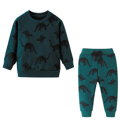 Little maven Spring Suit for Boys Clothing Sets Animal Elephant Boys Boutique Outfits 4Years Kids Clothes Cotton Sweatshirt Pant