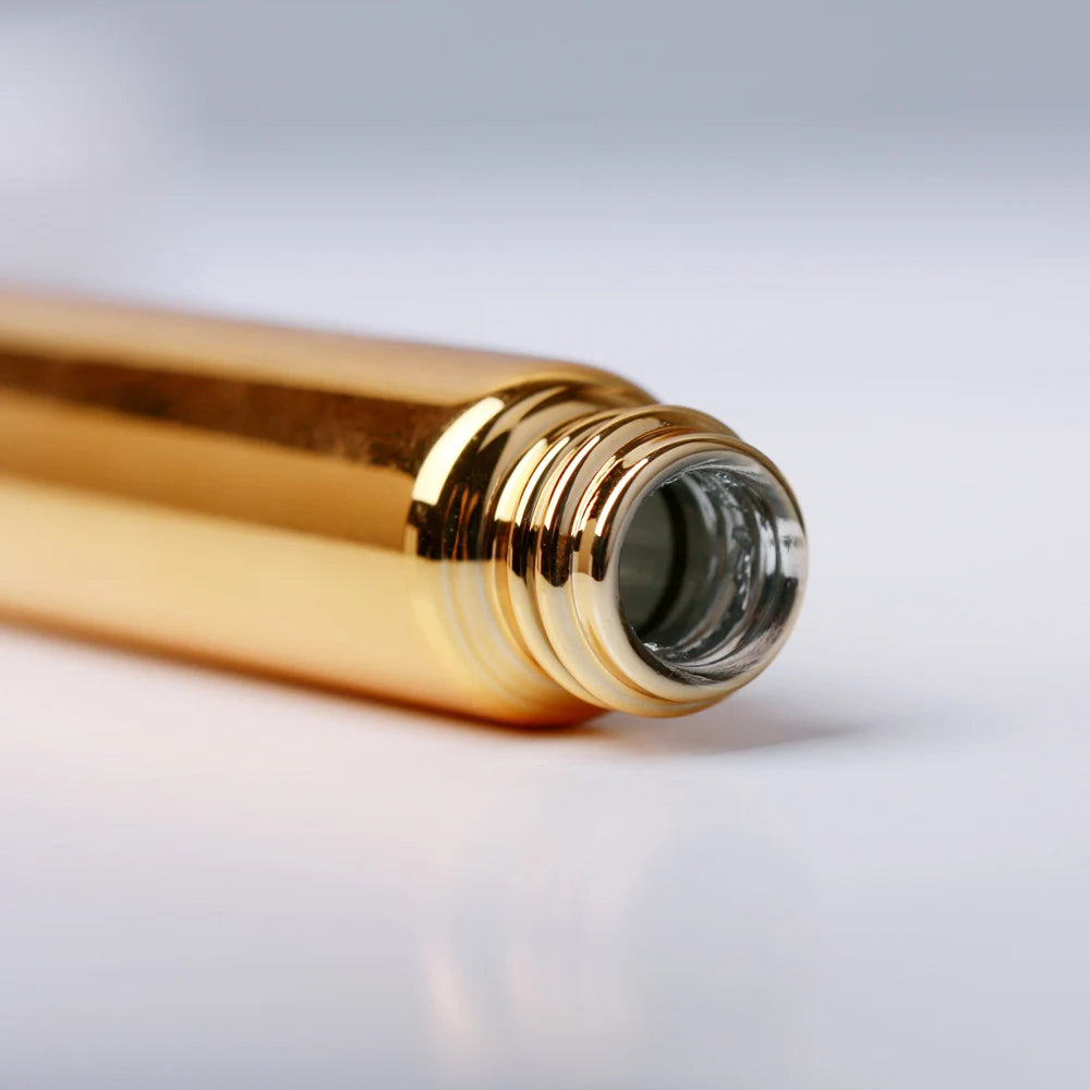 100 PCS/Lot 5ml Mini Perfume Bottle Aluminium Spray Atomizer Bottles Sample Empty Gold Silver Black Glass Vials.