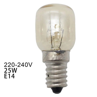 220 V 240 V Hochtemperatur-LED-Lampe, 15 W, 25 W, E14, 300 Grad Celsius, Mikrowelle, Toaster/Dampfglühbirnen, Dunstabzugshaubenlampen