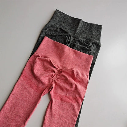 Nahtlose Damen-Leggings mit hoher Taille, schnell trocknend, elastisch, für Yoga, Fitness, Fitnessstudio, Jogginghose, Push-up-Leggings, Sportbekleidung