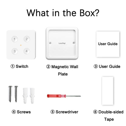 LoraTap ZigBee 3.0 Wireless 14 EU US Push Button Remote Tuya Scene Automation Control Switch Smart Life App Hub Need