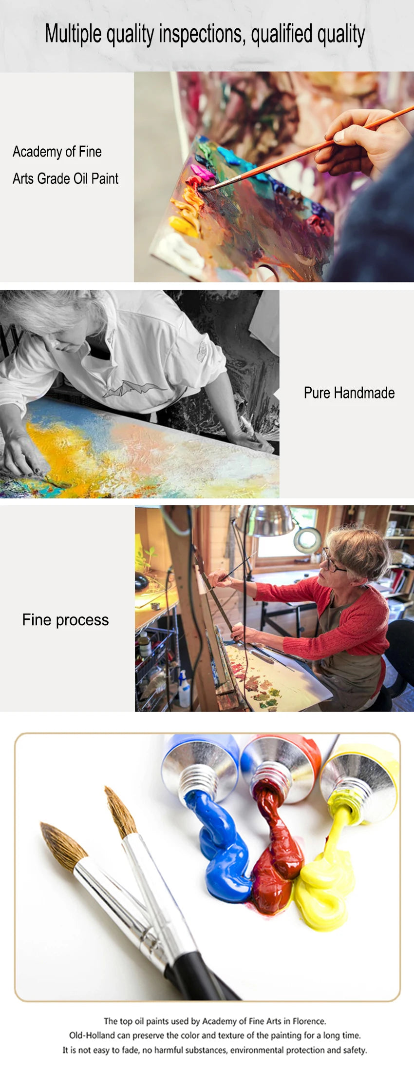 New Arrival Modern Abstract Golden Mountain Landscape Oil Paintings On Canvas China Artwork Wall Decor For Room Unframed.