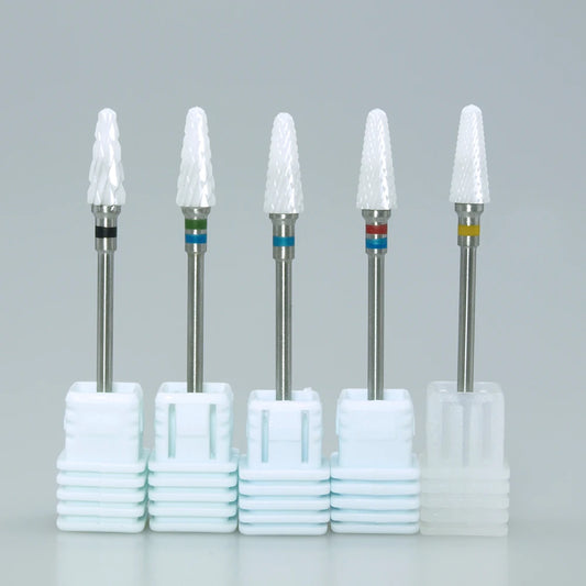 EasyNail 1pcs  Mill Ceramic Nail Drill Bits For Electric Manicure Machines Pedicure Nail Art Salon Polish Tools M0610.