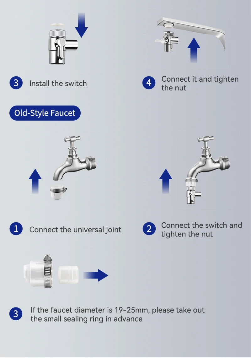 Wheelton Stainless Steel Kitchen Tap Filter Household Ceramic Water Purifier Faucet Water Filter  Activated Carbon Filtration.