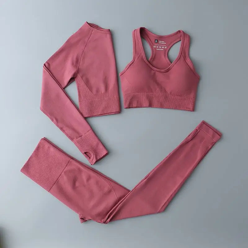 2/3/4pcs Seamless Gym Set Sport outfit Suits for Fitness Clothing Yoga Set For Women Sportswear Yoga Clothes Woman Active Wear