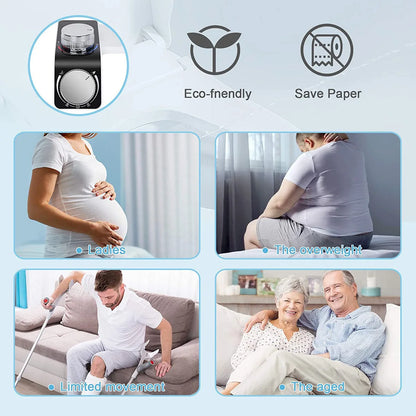 Bidet-Toilettensitzaufsatz, nicht elektrisch, selbstreinigend, Doppeldüsen, zum Waschen heiß, kalt, Mixer, Wasser, Damen-Badezimmer-Zubehör, Sprühgerät