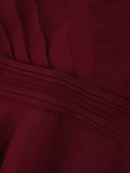 Blumenmädchen-Chiffonkleid mit floraler Spitze, Sommer, ärmellos, hoher, niedriger Saum, formelles Hochzeitskleid für Brautjungfer, Junior, Prinzessin