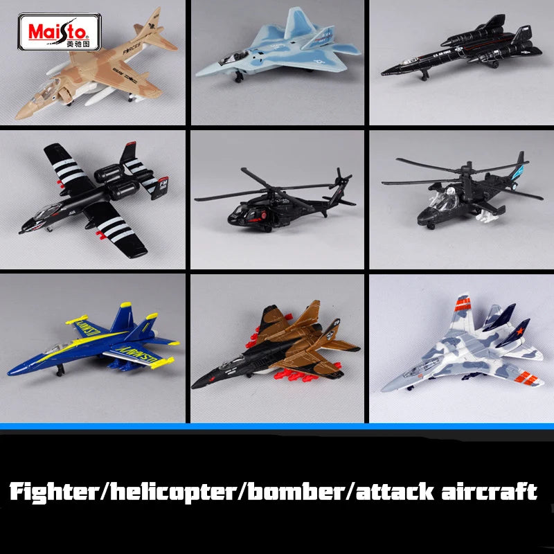 Maisto original model airplane die-casting  metal toy gift collection transport airplane fighter helicopter Games Children toys.