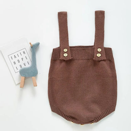 2022 Baby Strampler Sleeveless Herbst Kleinkind Mädchen Jungen Overall Gestrickte Solide Neugeborenen Kinder Kleidung Super Weiche Ein Stück Gesamt