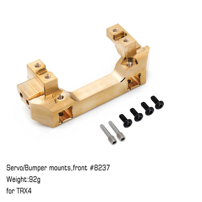INJORA Heavy Brass Counterweight Portal Drive Housing Bumper Holder Axle Mount for RC Crawler TRX4 TRX-4 TRX6 Upgrade Parts