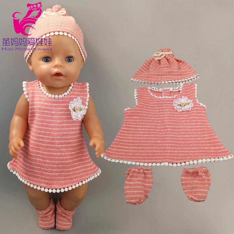 40 cm reborn baby doll bathrobe for 17 inch bebe doll clothes children gift toys wear.