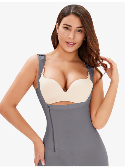 Women Full Body Shapewear Open-Bust Underwear Waist Trainer Corset Seamless Slimming Bodysuit Butt Lifter Plus Size 6XL.
