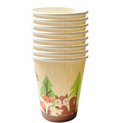 Waldtiere Party Dschungel Safari Geburtstag Party Dekor Waldkreaturen Dschungel Tier Wald Partyzubehör Babyparty.