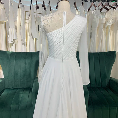 Jancember LSSG068 New Bride Dress Long Cheap Wedding Dresses Princess Wedding Dresses With High Quality.