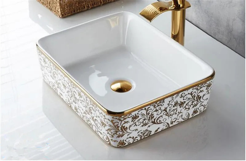 Kunst Keramik Bad Waschbecken Set Keramik Becken Platte Waschbecken Waschbecken Bad Wasserhahn Pop Up Becken Mischbatterie