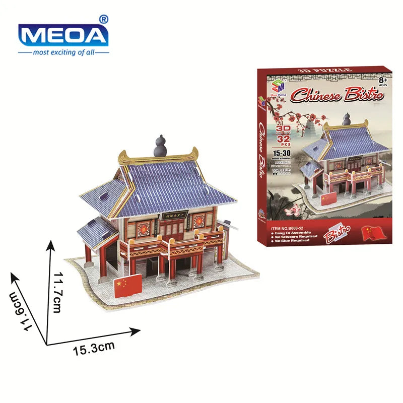 40 Style World Famous Architecture Building 3D Puzzle Model Construction 3D Jigsaw Puzzle Toys For Kids Christmas Gift