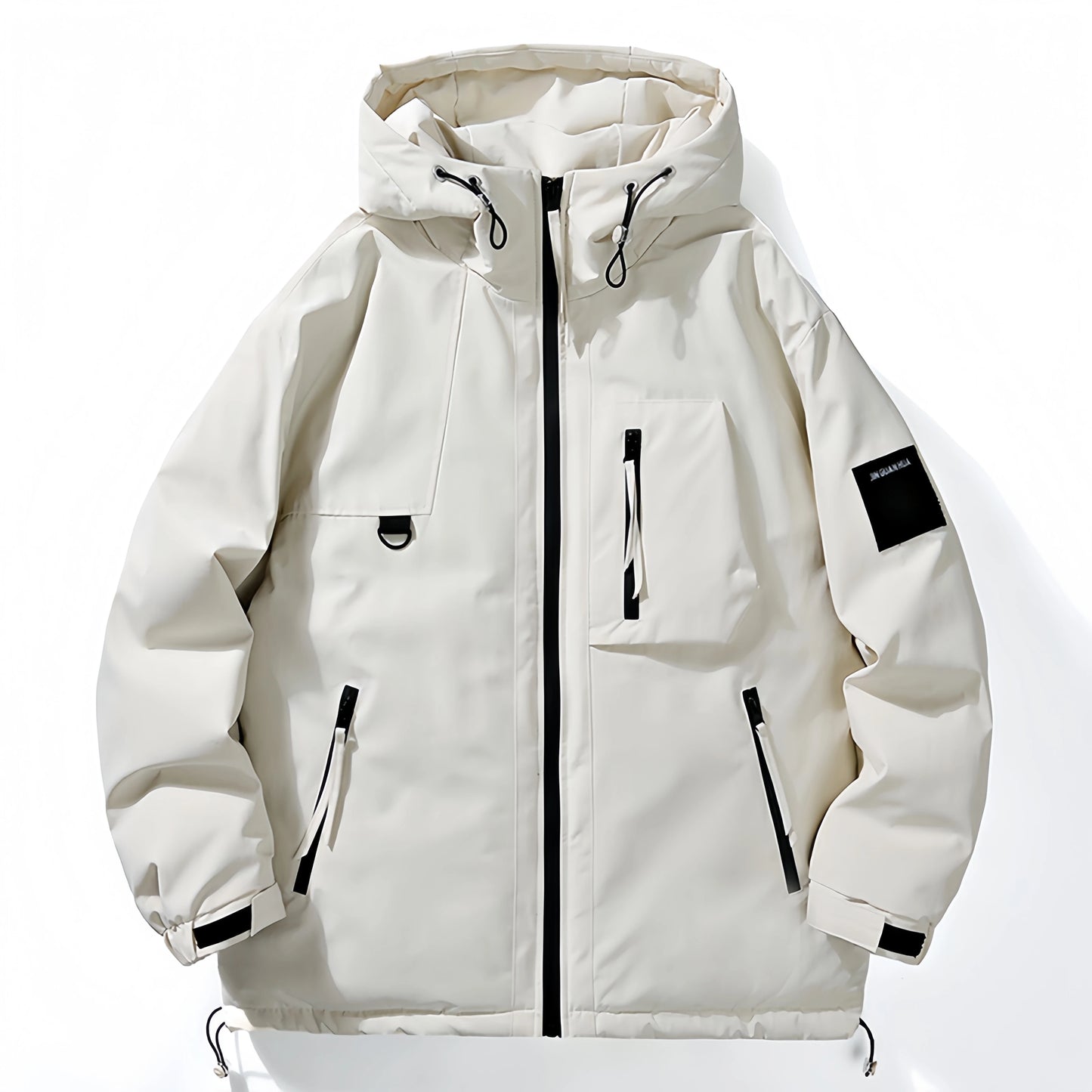 Wholesale Unisex Jackets, Outdoor Winter Waterproof Sports Waterproof Hooded Hiking Casual Zipper Multi Pocket Men's Down Jacket.