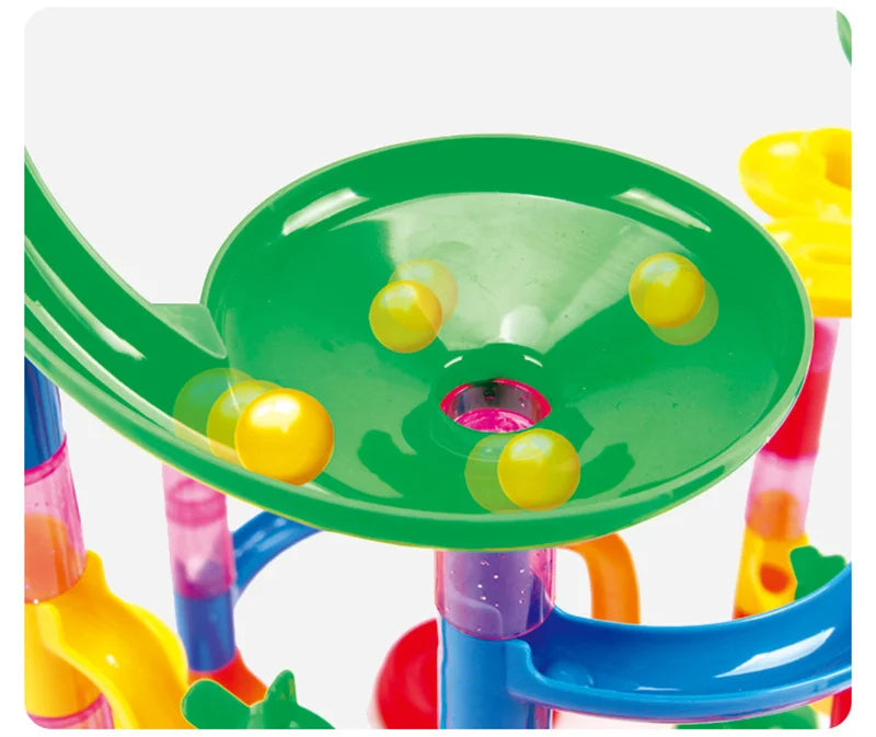 29-142PCS Marble Run Building Blocks Marbles Slide Toys For Children DIY Creativity Constructor Educational Toys Children Gift