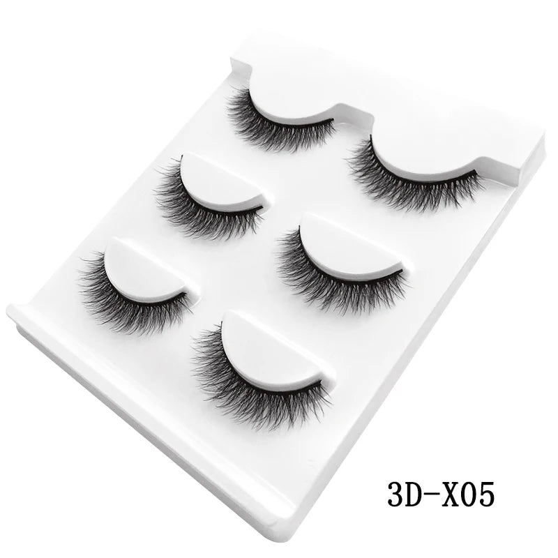 3 Pairs natural false eyelashes thick makeup real 3d mink lashes soft eyelash extension fake eye lashes long mink eyelashes 3d