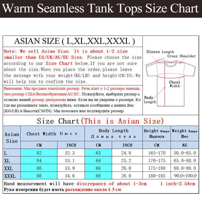 Warm Tank Tops Men Winter Thick Clothes Fitness Thick Heating Fiber Vest Male Sleeveless Tops Slim Casual Seamless Undershirt.