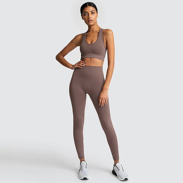 2022 Seamless Yoga Set Workout Clothes for Women Sport Set Outfit Fitness Clothing Gym Clothes Women Set Leggings Sportswear