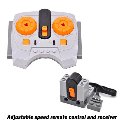 High-tech Power Function Extension Wire Servo Train Motor IR Remote Control Receiver Battery Box Parts For DIY Car Truck.