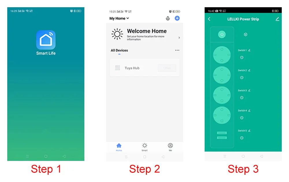 LELLKI Zigbee Power Streifen Tuya Smart Life Schalter Stecker Steckdose Zigbee2mqtt Verlängerungskabel 1,8 Mit Alexa SmartThings.