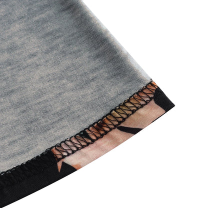 Nice-forever Vintage Elegante Blumen Druck Plissee Rundhals vestidos A-Line Pinup Business Party Frauen Flare Swing Kleid A102