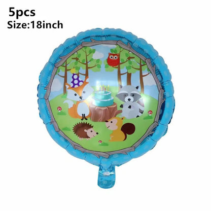 Waldtiere Party Dschungel Safari Geburtstag Party Dekor Waldkreaturen Dschungel Tier Wald Partyzubehör Babyparty