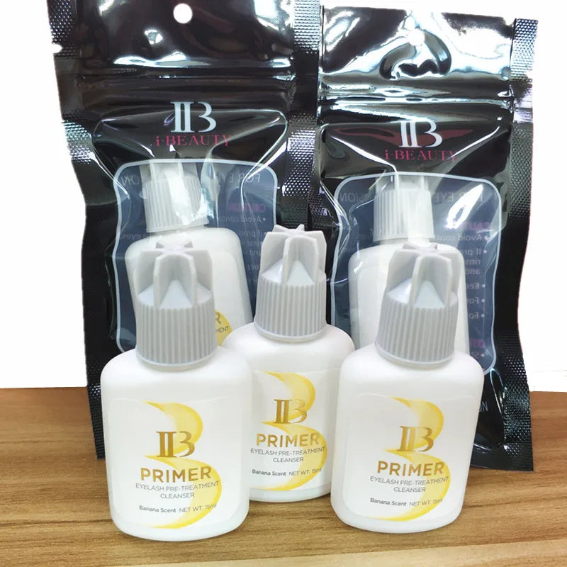15ml ibeauty Primer for Eyelash Extensions Glue Application Korea Professional Clear Primer Makeup Tool 10 bottles.