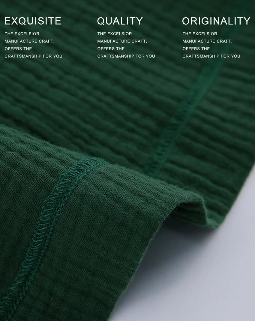 NHKDSASA Kimono Pajamas 2023 New 100% Cotton Crepe Long-Sleeved Trousers Ladies Sleepwear Suit Women's Home Service Mujer.