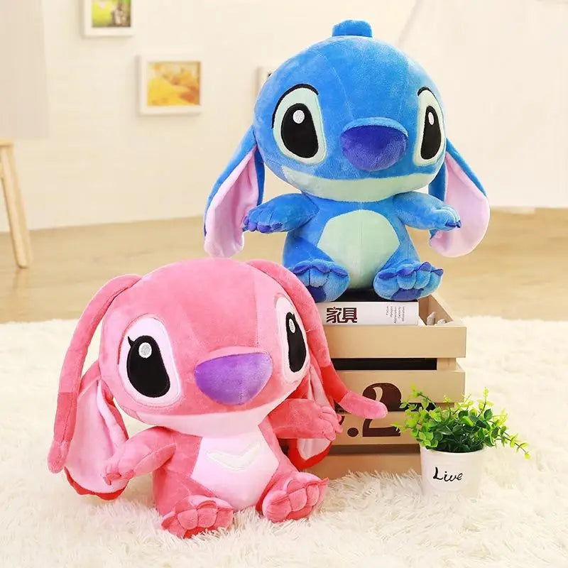 35-65cm Disney Aoger Lilo & Stitch Stuffed Plush Doll Edition Stitch Rose Doll Creative Kawaii Pillow Toy Birthday Gift For Girl.